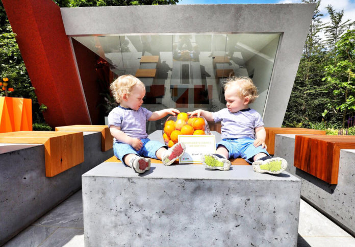 BordBiasBloom06-696x484 Twins Logan and Kal Smith (1) from Navan enjoy the Fruit Juice Matters Garden at Bord Bia's Bloom 2018 where 20 show gardens, 13 postcard gardens and 200 retail stands that include more than 100 food and drink exhibitors and some 30 plant nurseries are on display. The 70-acre site of stages, marquees and pavilions are hosting in the region of 150 live talks, demonstrations and family-friendly activities continues untilMonday, June 4th. Photo Fennell Photography
