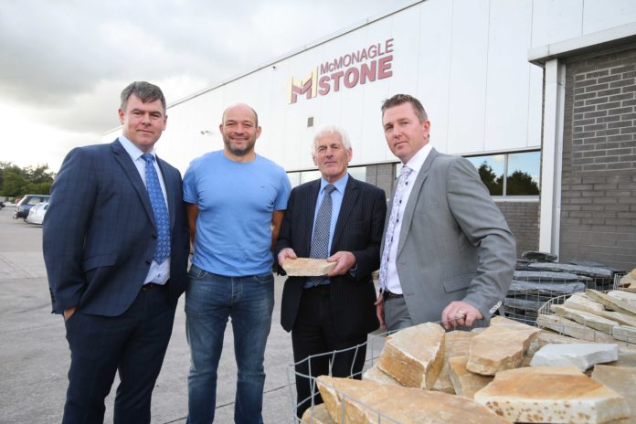 Pictured from left to right is Daniel McMonagle, Rory Best, Dan McMonagle and Michael McMonagle.