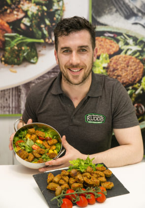 Ger Kirwan, Rudds Fine Foods who launched a new Chorizo White Pudding using traditional flavours with Spanish Chorizo chunks at Bord Bia's Bloom 2019 Photo: Johnny Bambury/Fennells