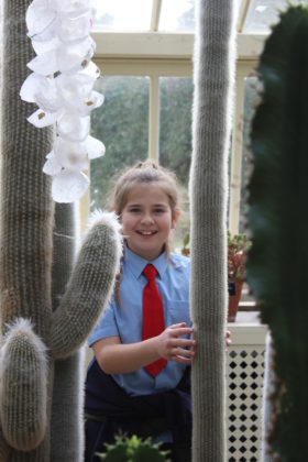 Pictured is Ruby Gill of St. Oliver Plunket’s, who showed no fear of the “furry” cacti in the Dessert Glass House of the National Botanical Gardens! The students got to explore the grounds, dig in to a planting workshop, and receive new seeds to bring back to their school. The school also received a sun bubble greenhouse for their own school garden as part of their 2019 Incredible Edibles prize. Visit www.incredibleedibles.ie to register today!